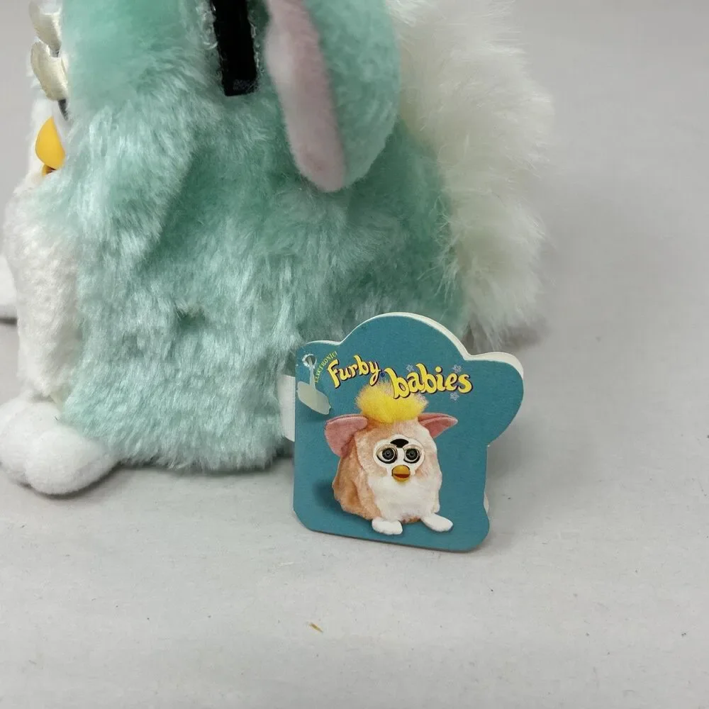 Vintage 1999 Tiger Electronic Furby Babies Model: 70-940 Mint Green w/Tags Works